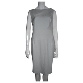 Robe Escada en soie bleu clair drapée Bleu clair