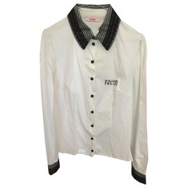 Autre Marque Camicetta Crazy bianca in cotone Bianco