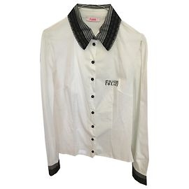 Autre Marque Crazy Bluse weiß aus Baumwolle Weiß