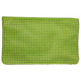 Pochette Orciani en cuir vert Vert