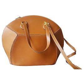 Borsa a mano Hermès Shiki Island in pelle marrone Marrone