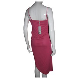 Halston Heritage-Rosa asymmetrisches Kleid-Pink