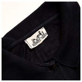 Hermès-navy polo38-Navy blue