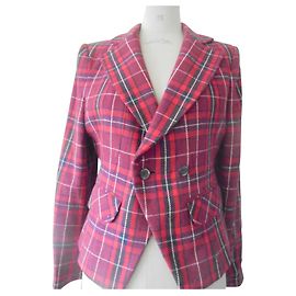 Autre Marque MAC GREGOR CROSSED JACKET TWO REAR SLEEVES Black White Red