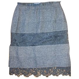BELLA GONNA DOLCE & GABBANA IN ALPAGE E SETA Nero