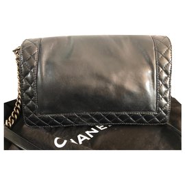 Chanel-Sacs à main-Noir,Argenté