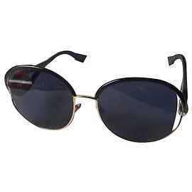 Christian Dior Oversized Sunglasses Black Acetate Black