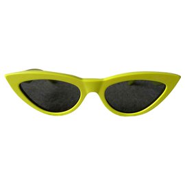 Céline-Säure gelbe Cat-Eye-Sonnenbrille-Gelb