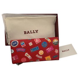 Bally Wallet Red