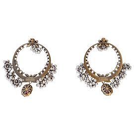 Alexander Mcqueen METALLIC SPHERE HOOP EARRINGS Multiple colors