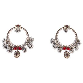 Alexander Mcqueen-METALLIC SPHERE HOOP EARRINGS-Multiple colors