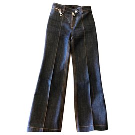 Louis Vuitton-Jeans mit hoher Taille,  2016-Blau