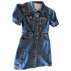 Vestido Demin Miu Miu, 2017 Azul
