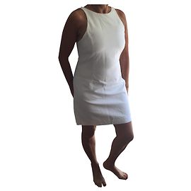 Zara weißes Kleid aus Polyester Weiß
