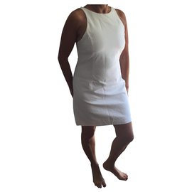 Zara White Polyester Dress White