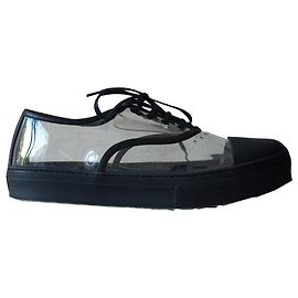 Zapatillas Céline de cuero negras Negro