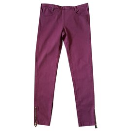 Baum und Pferdgarten-Jeans-Purple