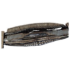HIPANEMA CUFF Preto Prata