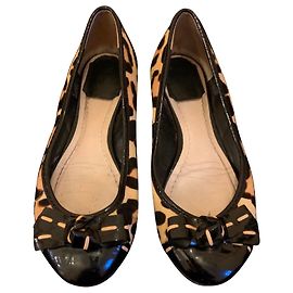 Christian Dior Sapatilhas de ballet Preto Bege
