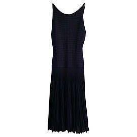 Chanel Kleid schwarz mit Logo Schwarz