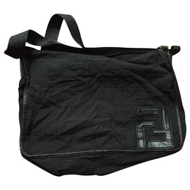 Fendi-Fendi FF zucca messenger-Black