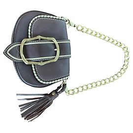 LANCEL clutch Brown