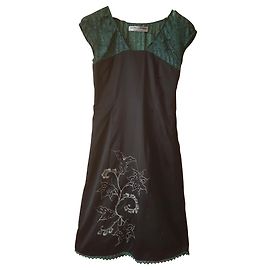 Vestido Munthe Plus Simonsen de seda e algodão M Multicor
