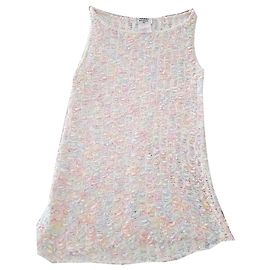 Top in maglia arcobaleno pastello CHANEL Multicolore