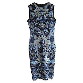 VALENTINO ikonisches Guipure Spitzenkleid Blau