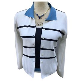 Georges Rech Twin-Set Rech Sport Neu- T. 38- Extraqualität Marineblau