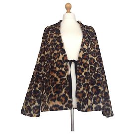 MCQ ALEXANDER MCQUEEN LEOPARD PRINT KUNSTSTOFFJACKE Leopardenprint