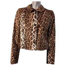 Moschino Cheap And Chic Veste imprimé léopard Marron