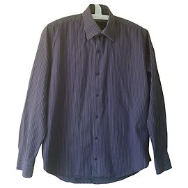 Chemise Givenchy à rayures violette en coton M Multicolore Violet