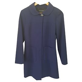 Tara Jarmon-Mantel Marineblau