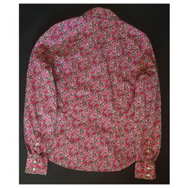 Autre Marque-Chemise en coton à fleurs Gant-Multicolore