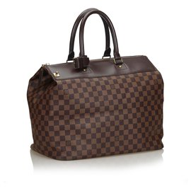 Louis Vuitton-Louis Vuitton Brown Damier Ebene Greenwich PM-Brown