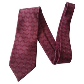 Hermès-Ties-Dark red