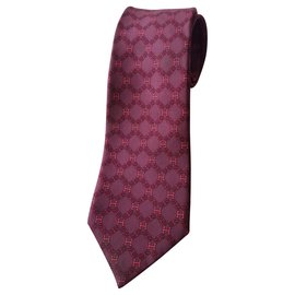 Hermès-Ties-Dark red