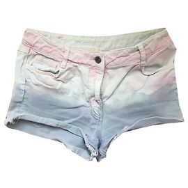 Shorts Sandro Mini Efecto Lavado Algodón Otro