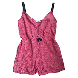 Sandro Seidenjumpsuit rot Rot