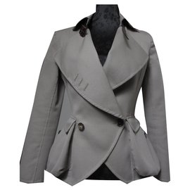 Christian Dior-Dior spirit jacket "Tailleur bar"-Cachi