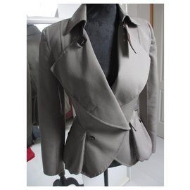 Christian Dior-Dior spirit jacket "Tailleur bar"-Cachi