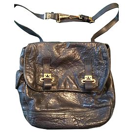 Bolsa tiracolo Yves Saint Laurent em couro preto Preto
