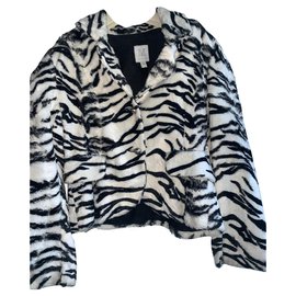 Autre Marque-Girl Coats outerwear-Zebra print