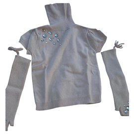 Autre Marque-Angora and cotton sweater-Pink