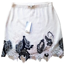 3.1 Phillip Lim Spitzenrock Weiß Weiß