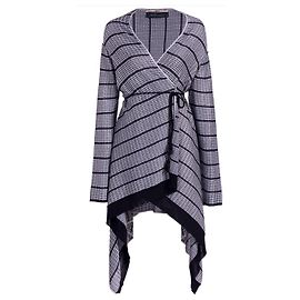 Cárdigan Roland Mouret Doncaster Negro Plata