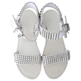 Zadig & Voltaire studded white sandals White
