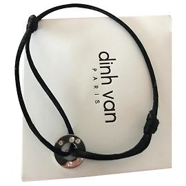 Dinh van pulseira de ouro branco e diamante alvo Outro