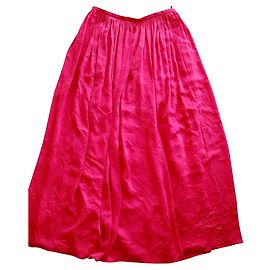 Falda larga de seda Giorgio Armani Coral Coral